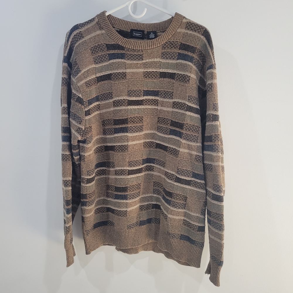 Haggar Men's Brown Crewneck Sweater / Size XL